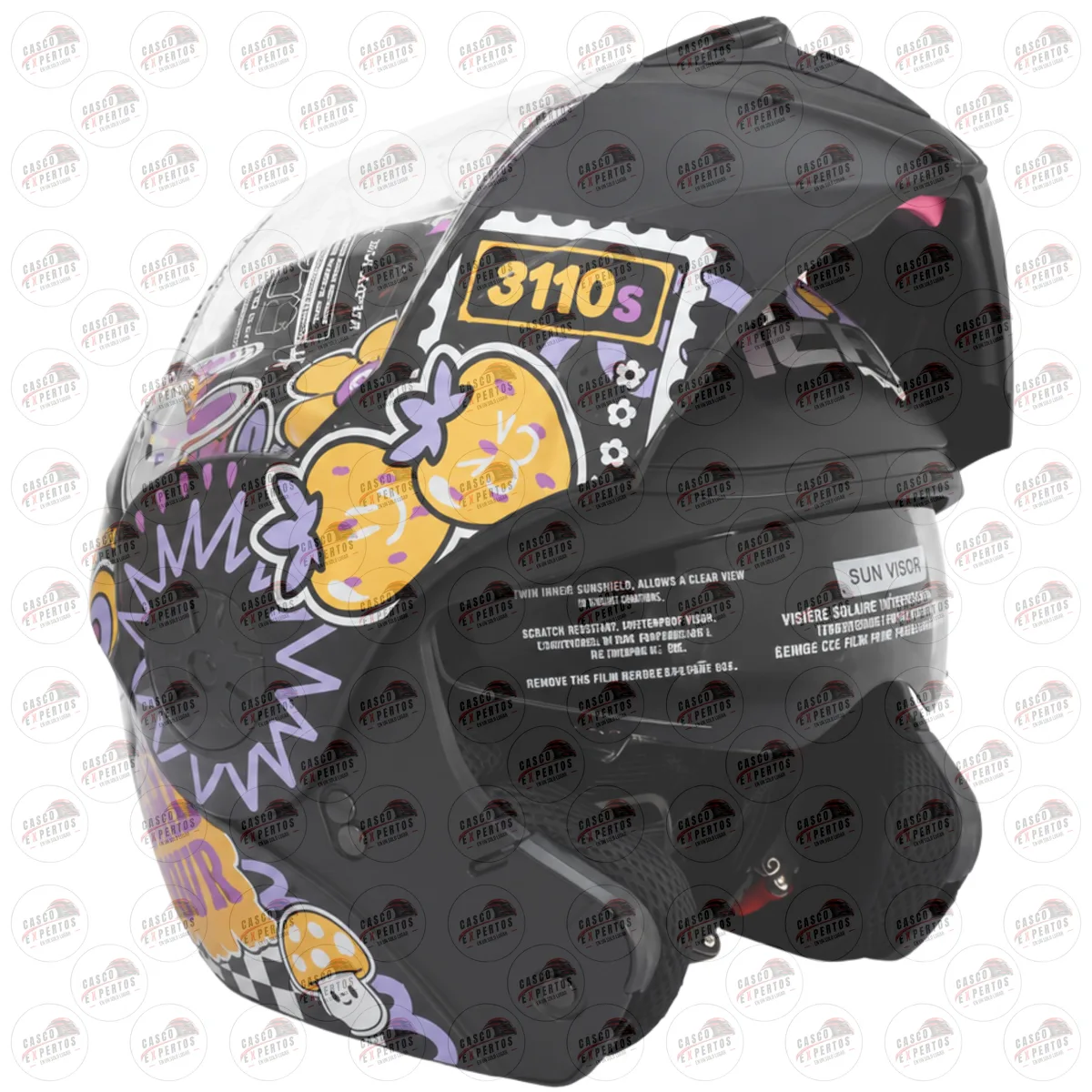 CASCO ABATIBLE ICH 3110 KIDS AZUL vista 7
