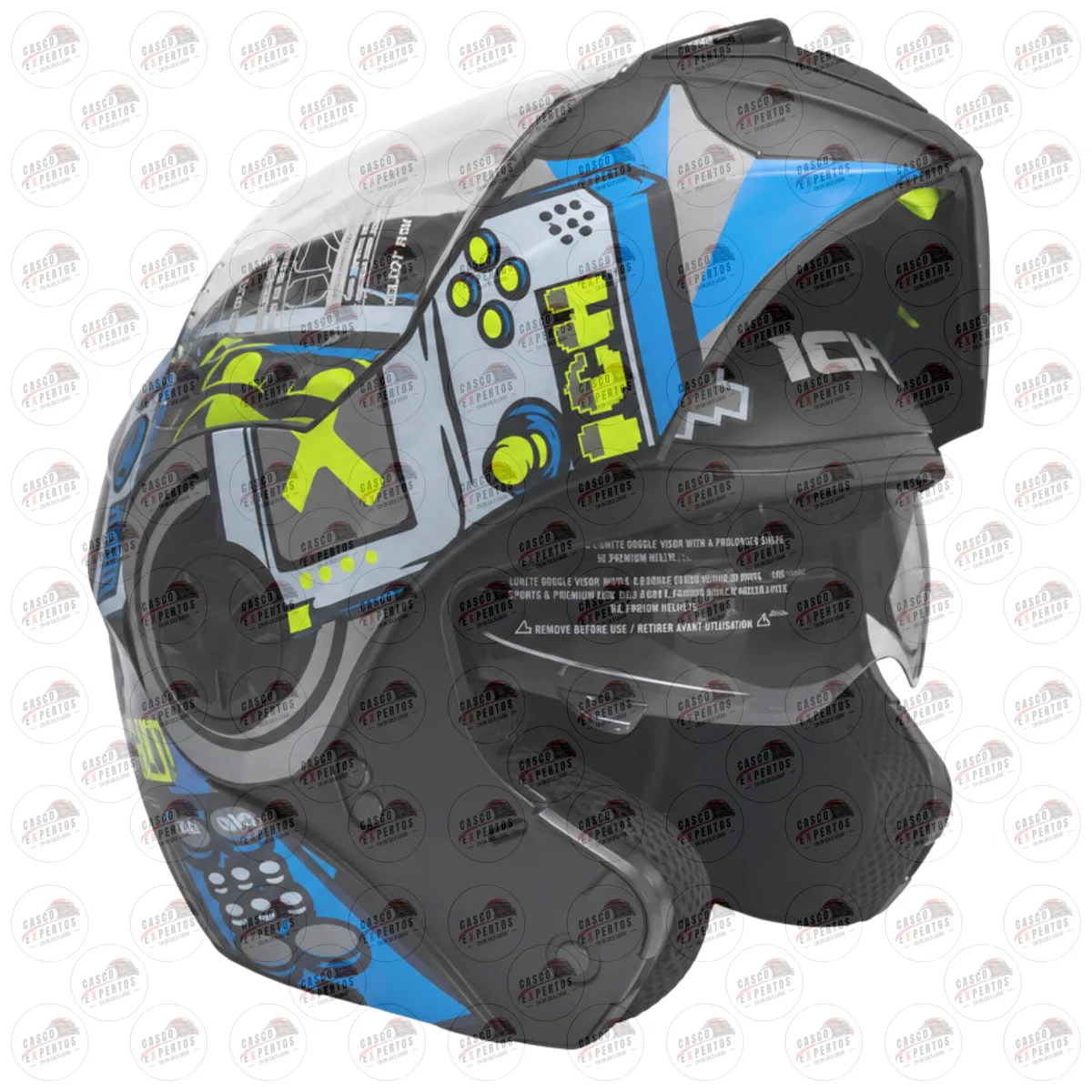 CASCO ABATIBLE ICH 3110 KIDS AZUL