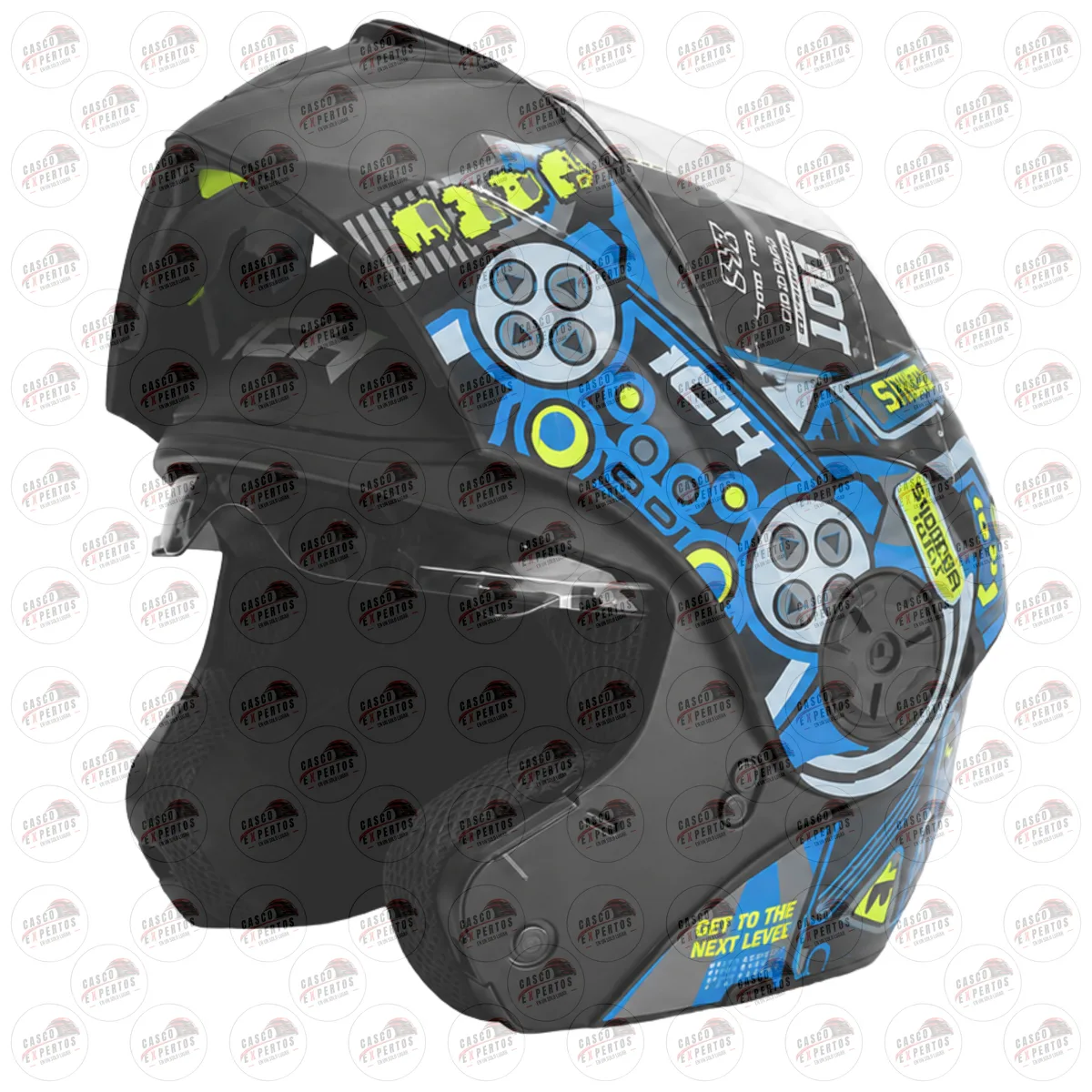 CASCO ABATIBLE ICH 3110 KIDS AZUL vista 3