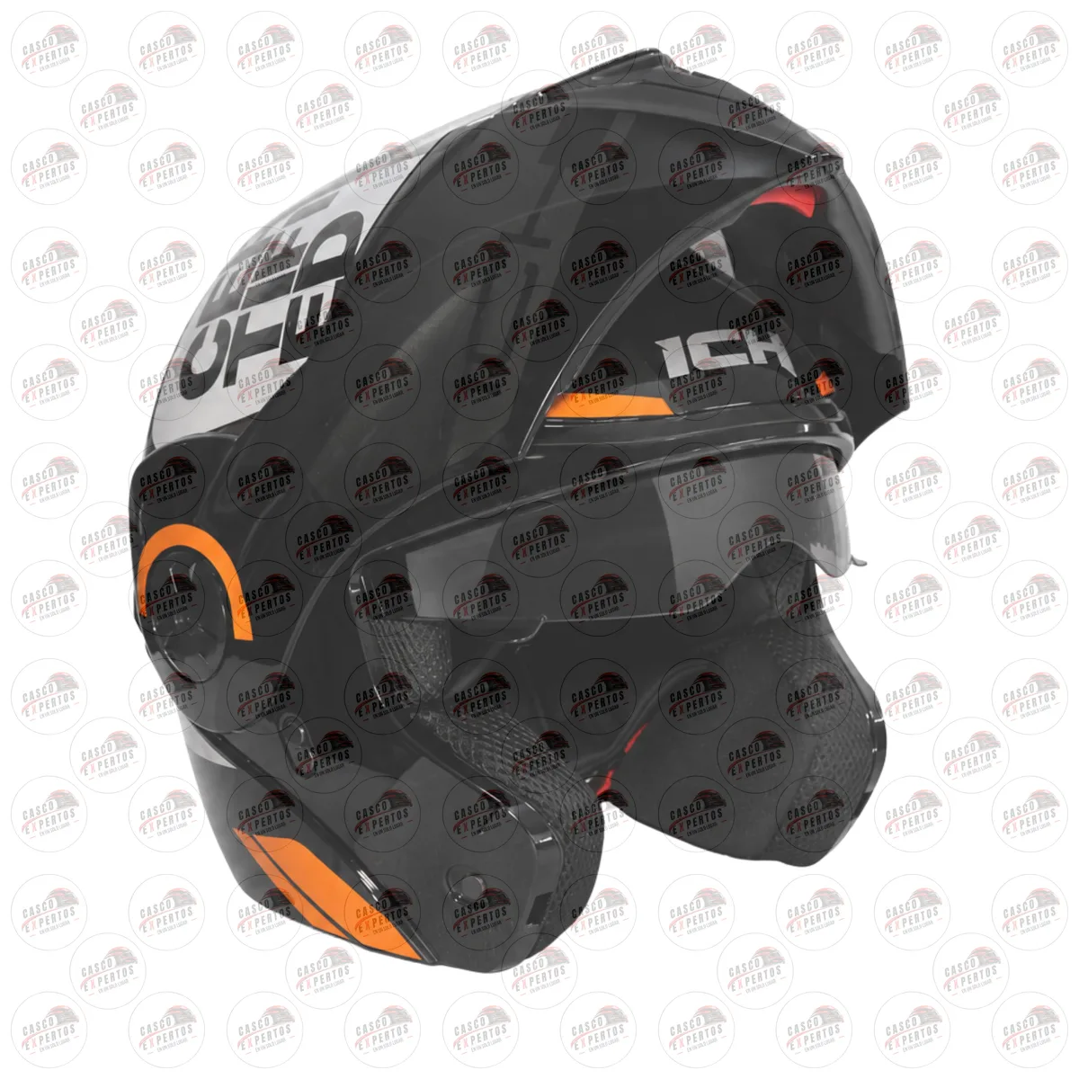 CASCO ABATIBLE ICH 3110 NARANJA