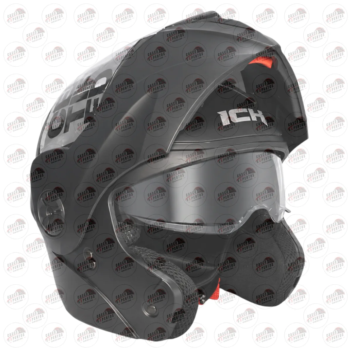 CASCO ABATIBLE ICH 3110 NEGRO PLANO vista 2