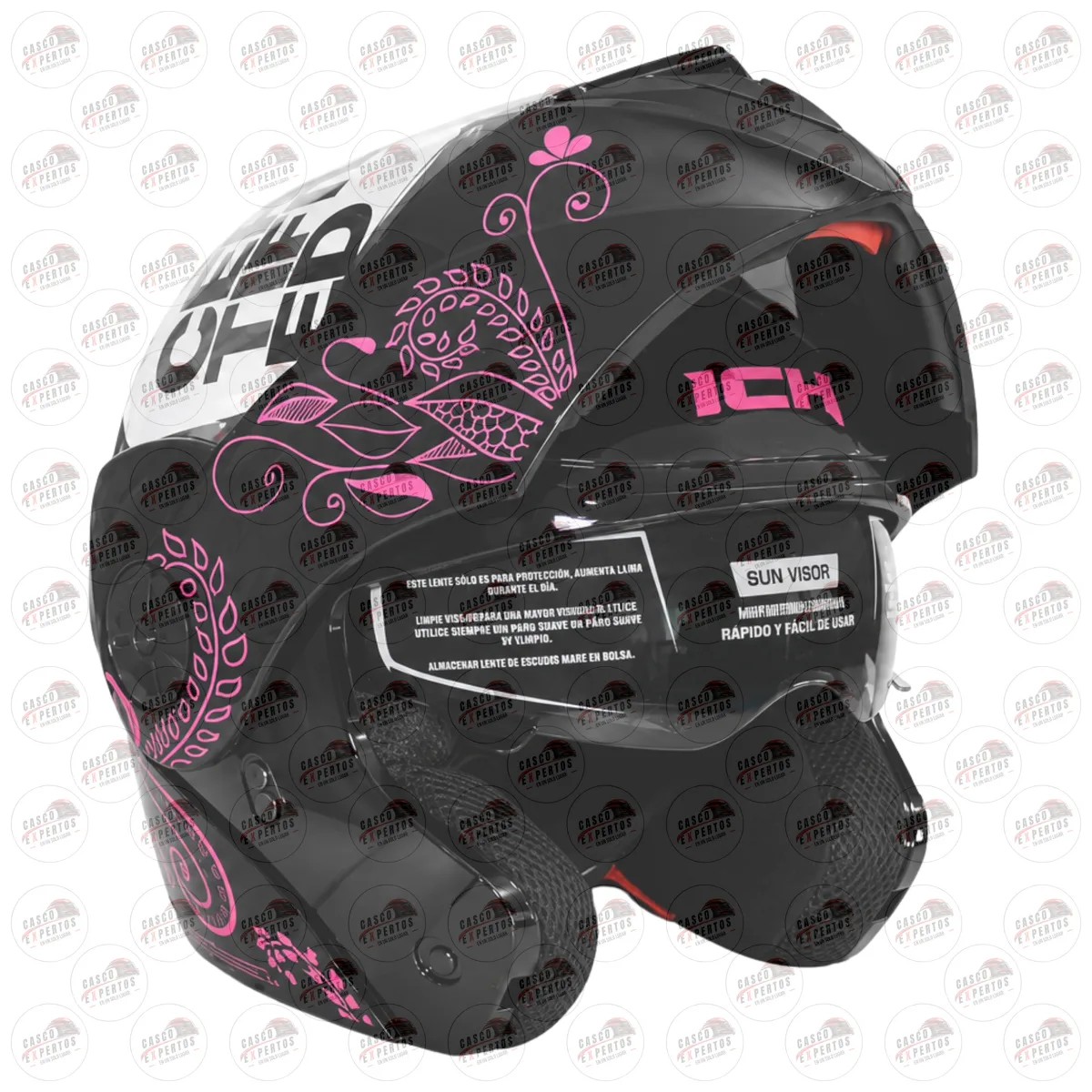 CASCO ABATIBLE ICH 3110 ROSADO