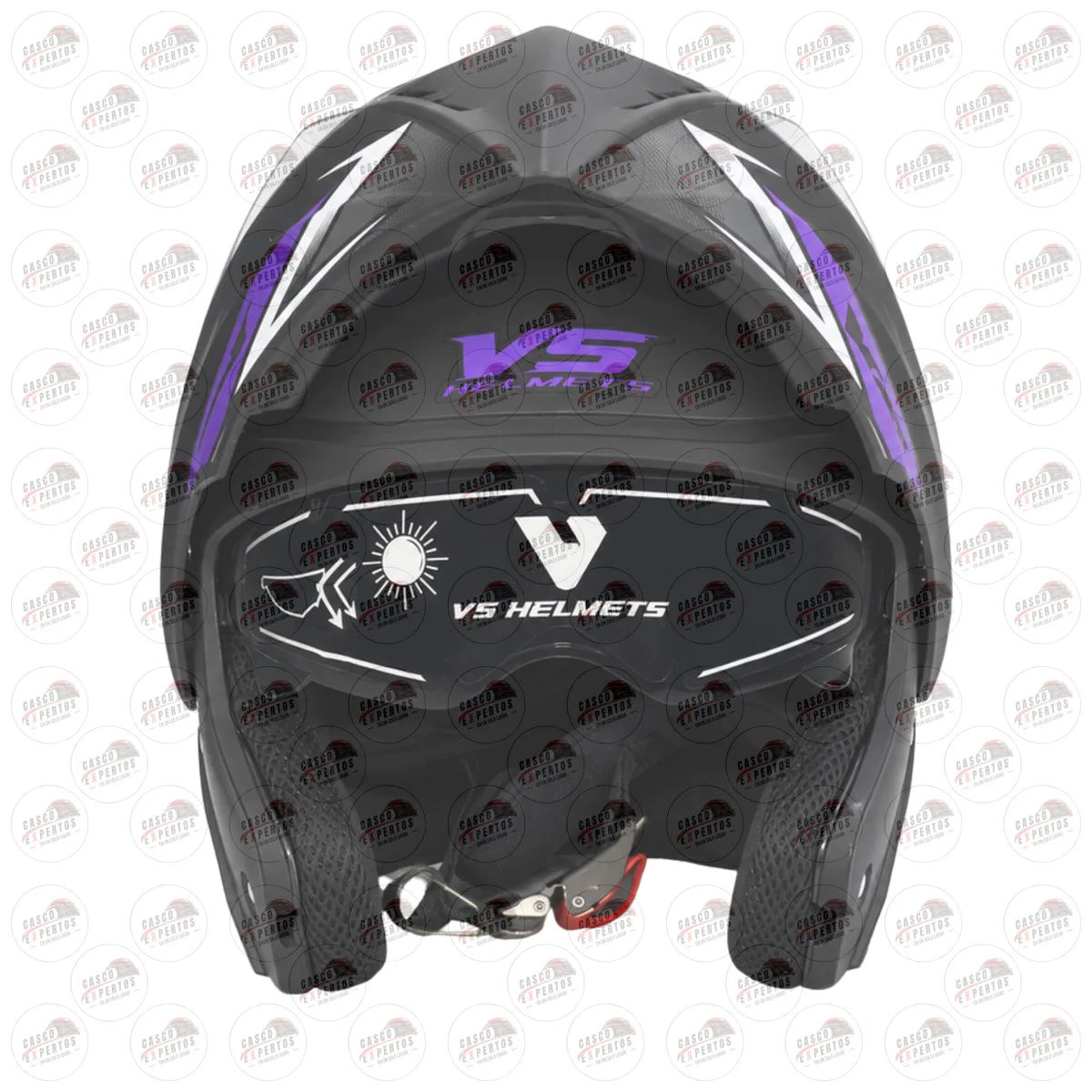 CASCO ABATIBLE VS 700 MORADO vista 2