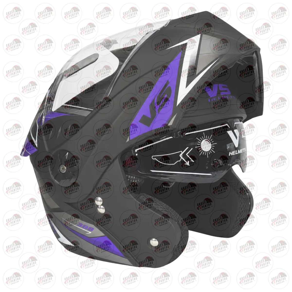 CASCO ABATIBLE VS 700 MORADO