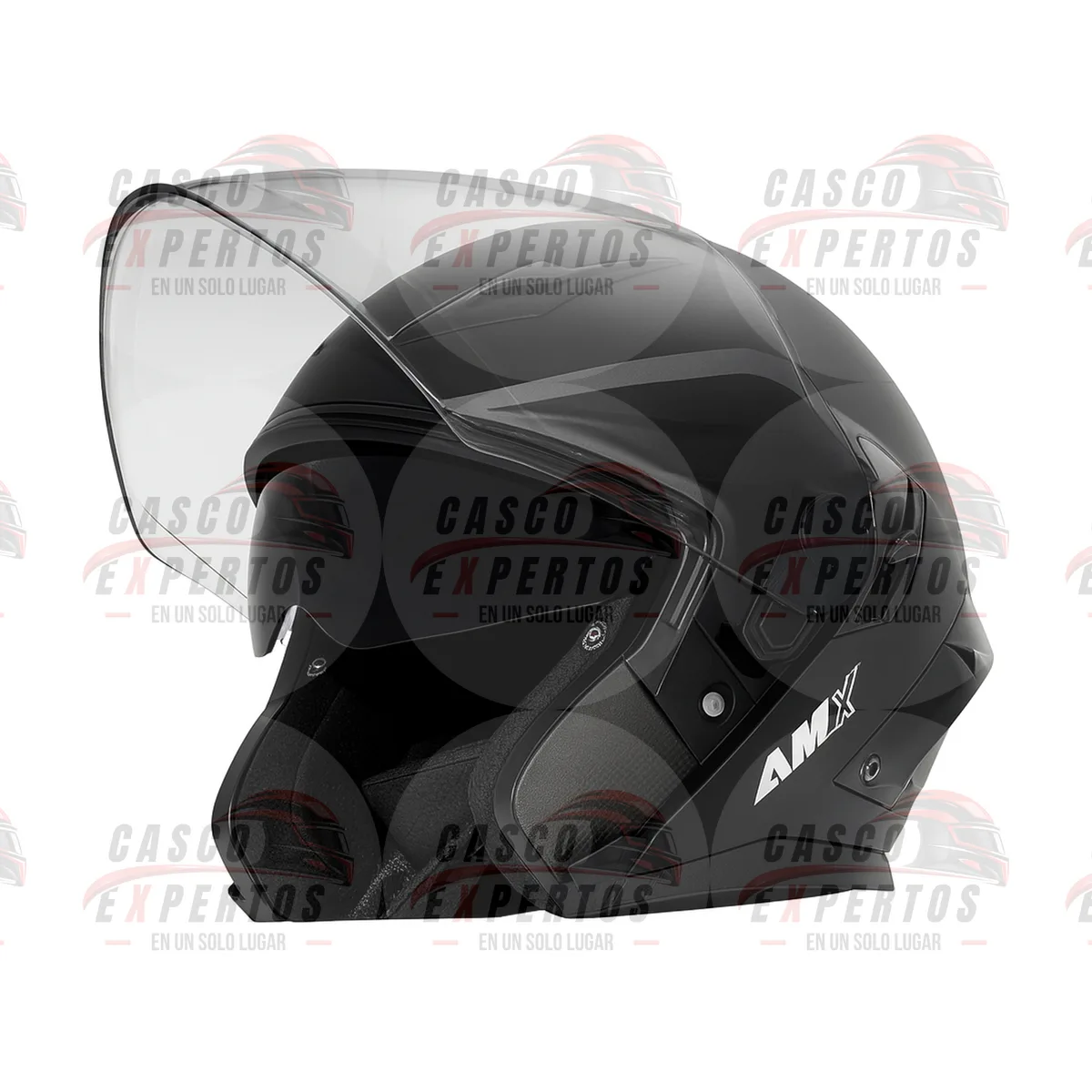 CASCO ABIERTO AMX RAZZO NEGRO vista 3