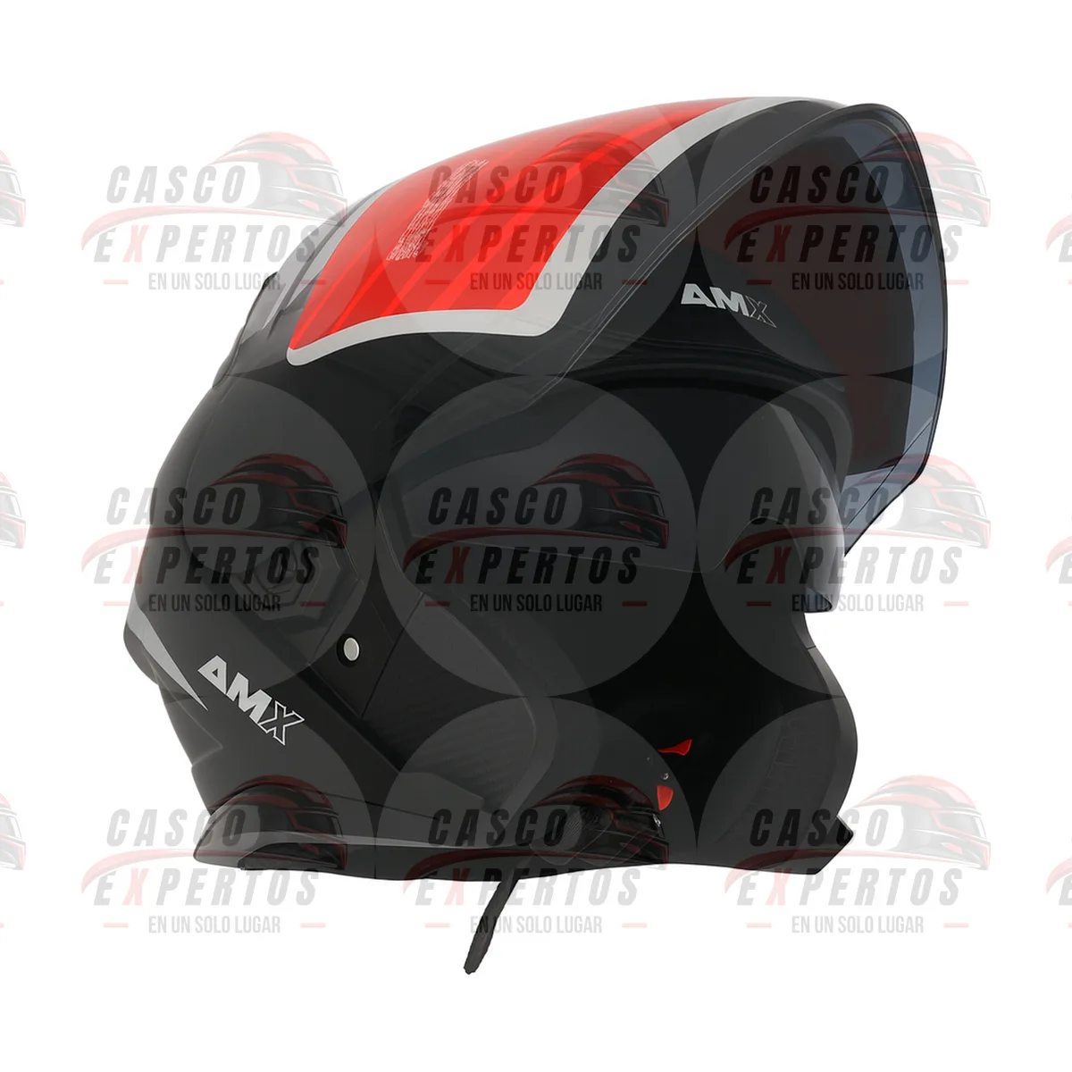 CASCO ABIERTO AMX RAZZO NEGRO vista 2