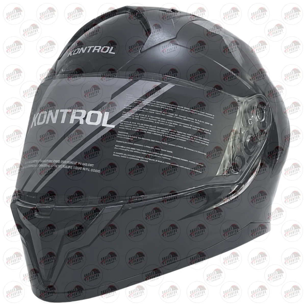CASCO INTEGRAL KONTROL SONIC NEGRO GRAFITO vista 3