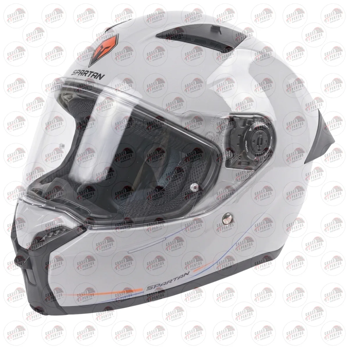 CASCO INTEGRAL SPARTAN FENIX BLANCO vista 2