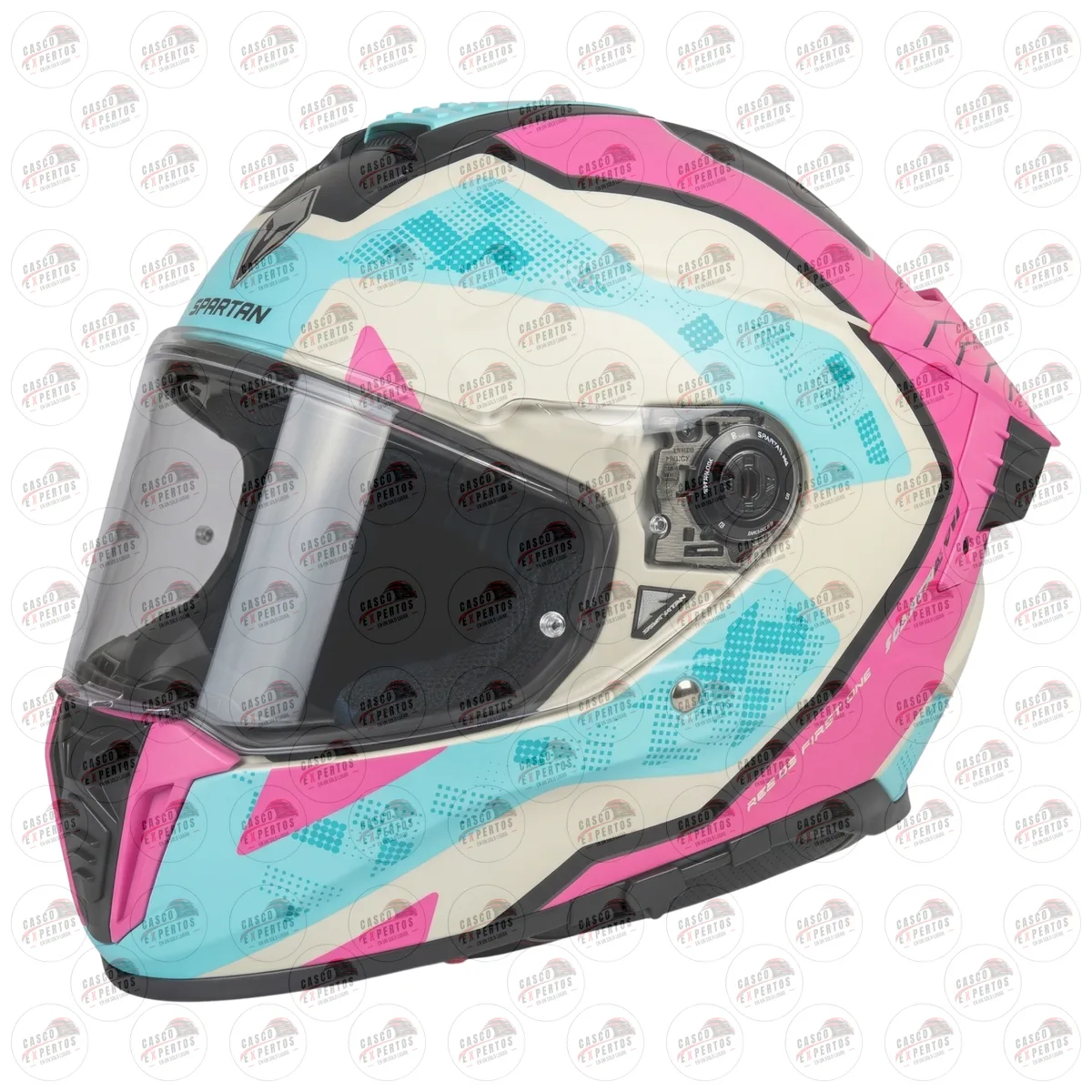 CASCO INTEGRAL SPARTAN HAWK EVO AZUL MUJER vista 2