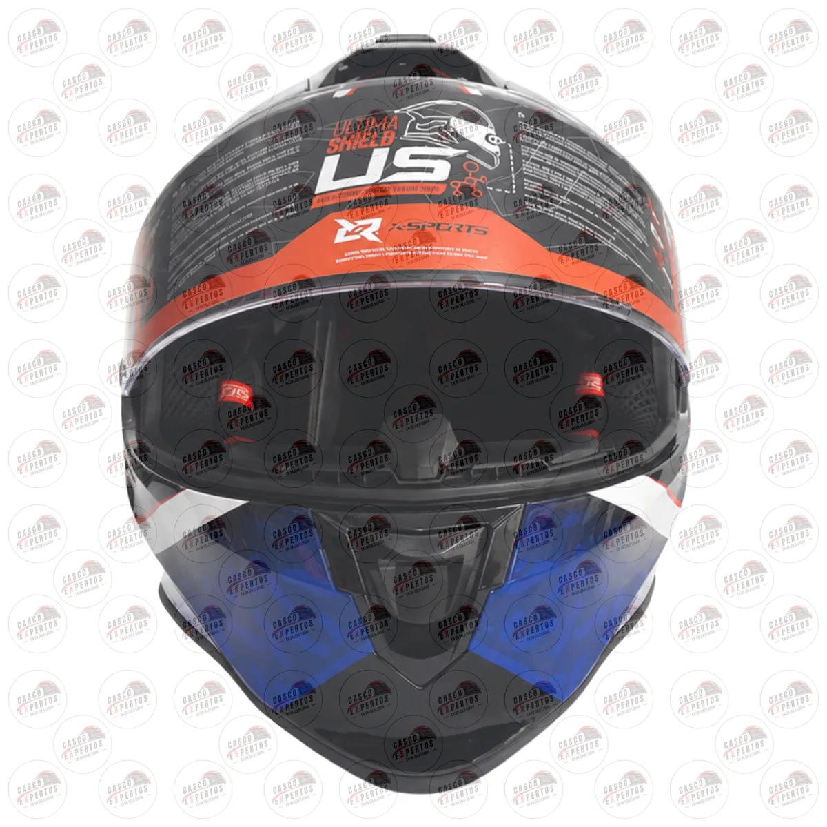 CASCO INTEGRAL X SPORT V151 AZUL vista 2