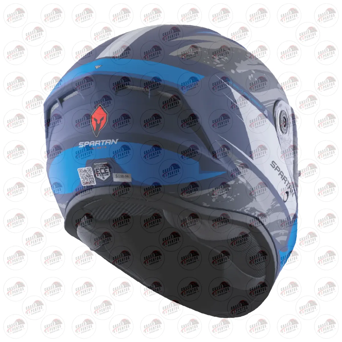 CASCO SPARTAN DRAKEN S LYNX AZUL GRIS vista 6