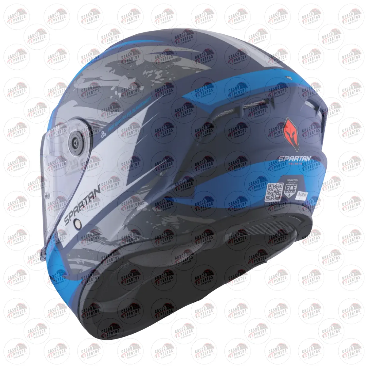 CASCO SPARTAN DRAKEN S LYNX AZUL GRIS vista 8