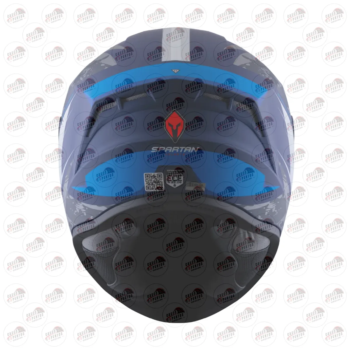 CASCO SPARTAN DRAKEN S LYNX AZUL GRIS vista 7