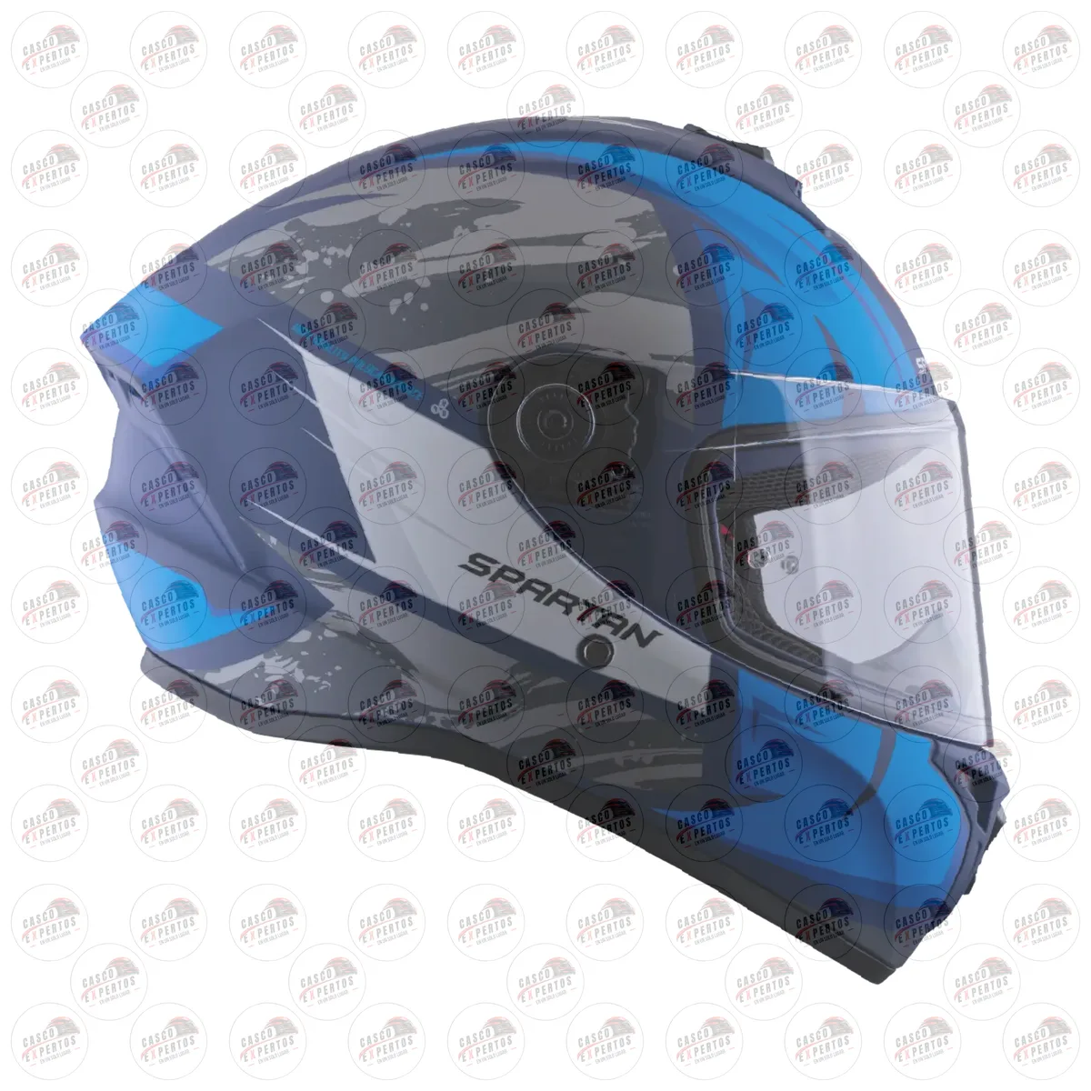 CASCO SPARTAN DRAKEN S LYNX AZUL GRIS vista 5