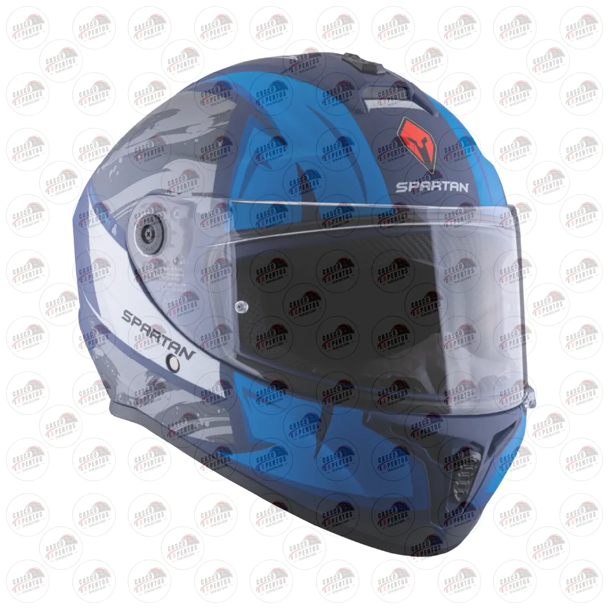 CASCO SPARTAN DRAKEN S LYNX AZUL GRIS vista 4