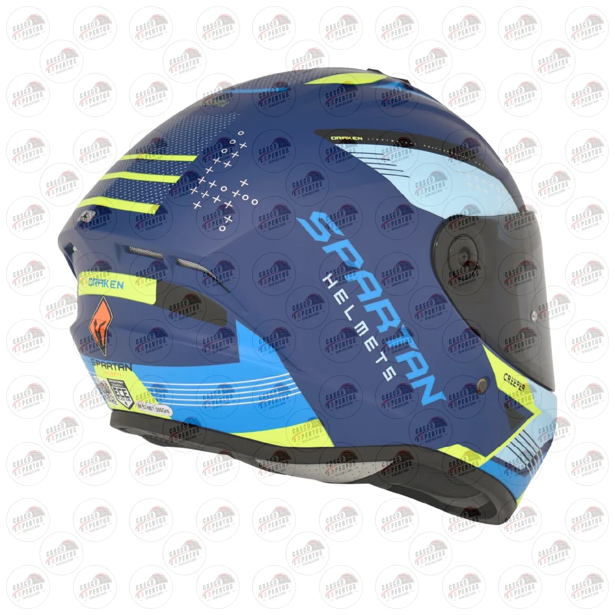 CASCO SPARTAN DRAKEN CREEPER AZUL vista 6