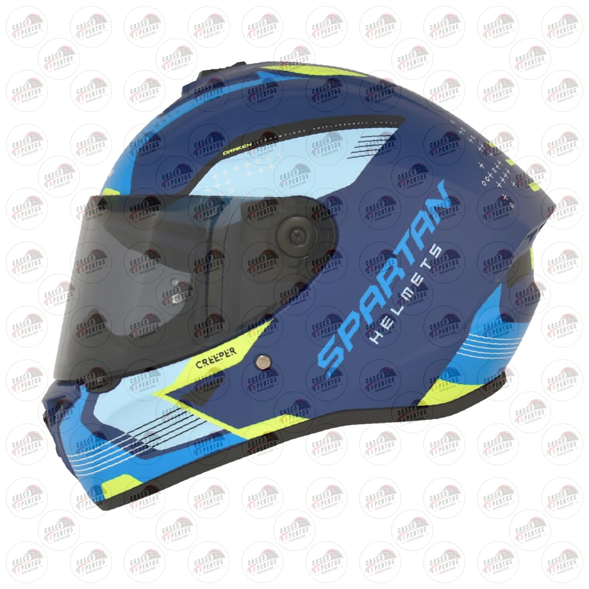 CASCO SPARTAN DRAKEN CREEPER AZUL