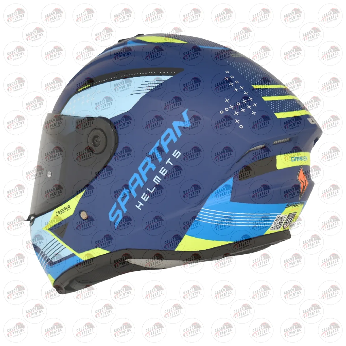 CASCO SPARTAN DRAKEN CREEPER AZUL vista 8