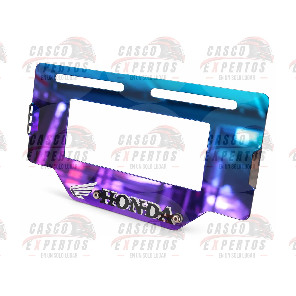 PORTA PLACA TORNASOL HONDA MORADO vista 3