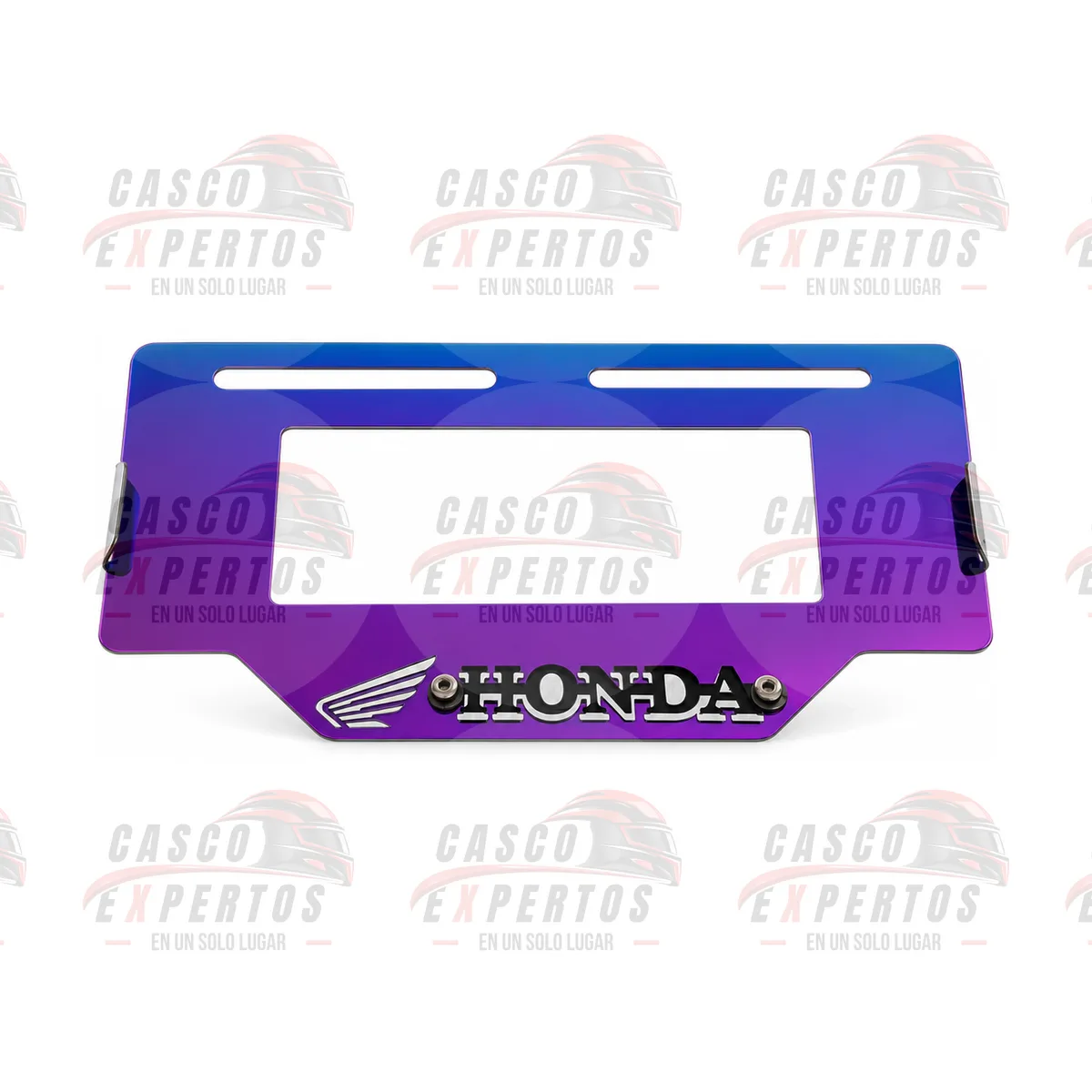 PORTA PLACA TORNASOL HONDA MORADO vista 2