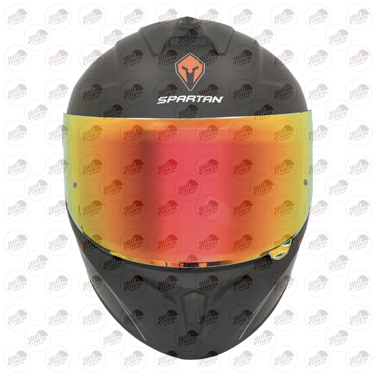 CASCO SPARTAN DRAKEN SOLID A1 VISOR ROJO vista 3